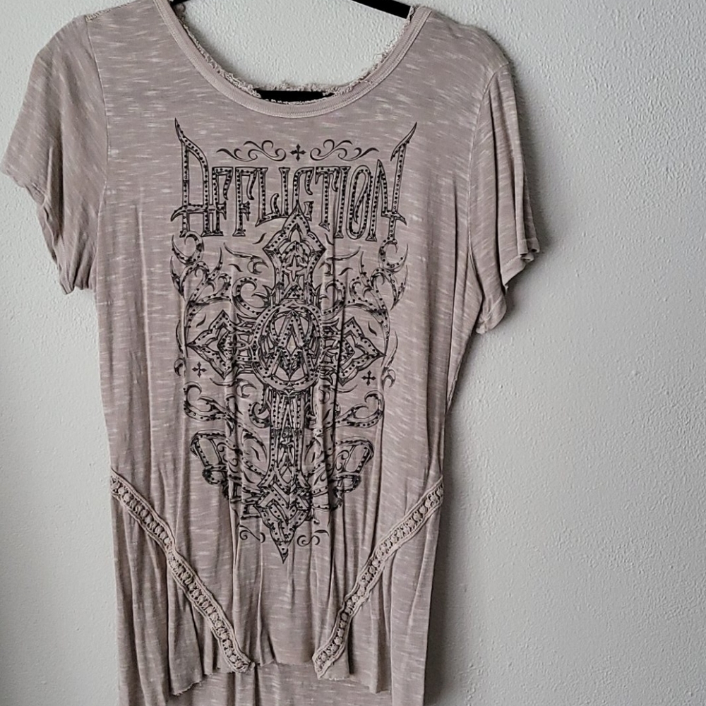 Cream color Affliction Tshirt